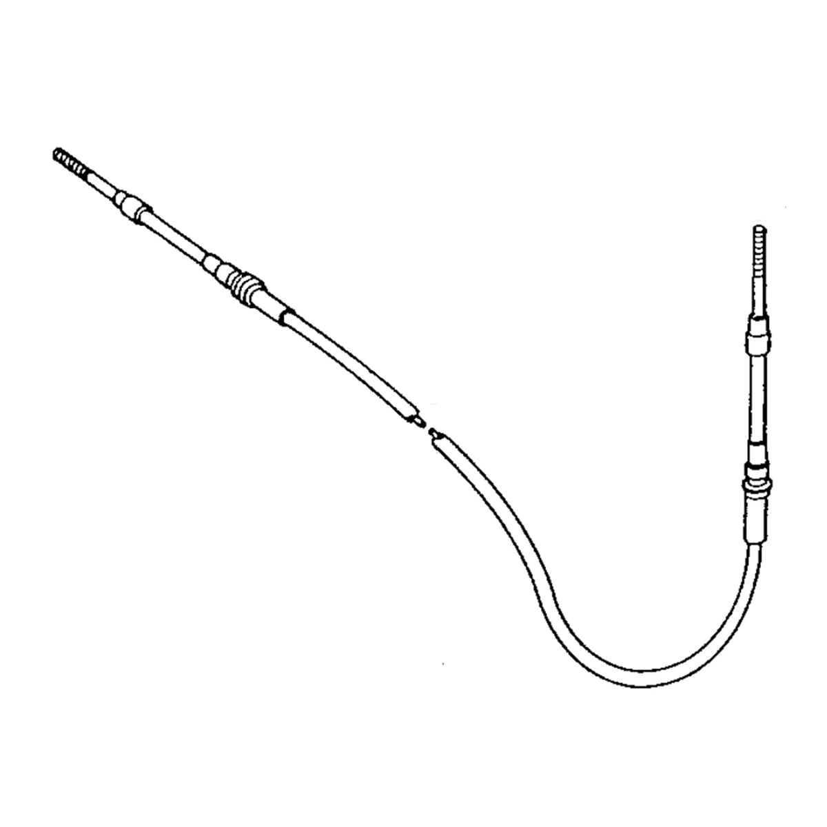 RE43736: Fits John Deere RE43736 Hand Throttle Push Pull Cable – Genuine OEM
