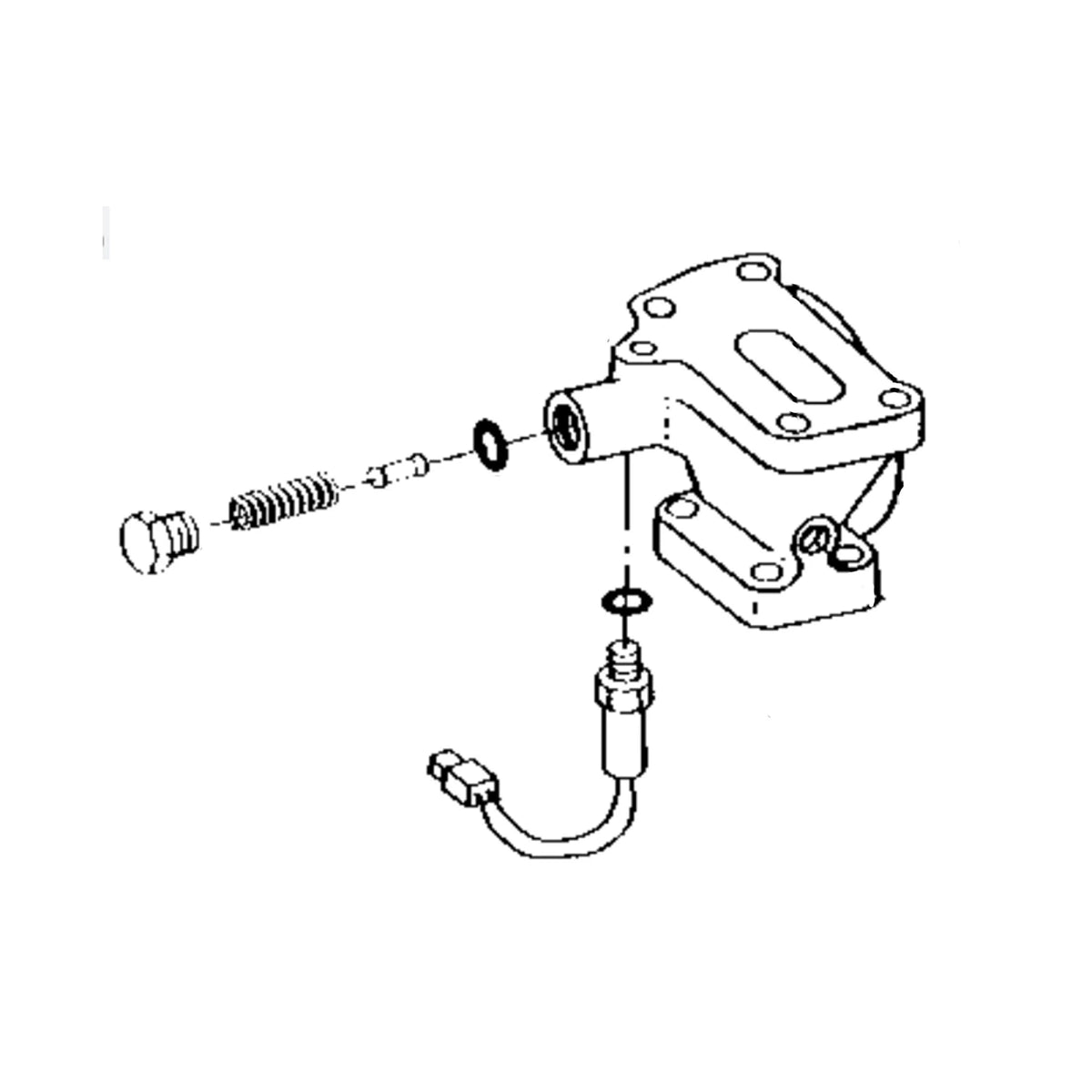 RE49185: Fits John Deere RE49185 Transmission Oil Filter Head – Genuine OEM