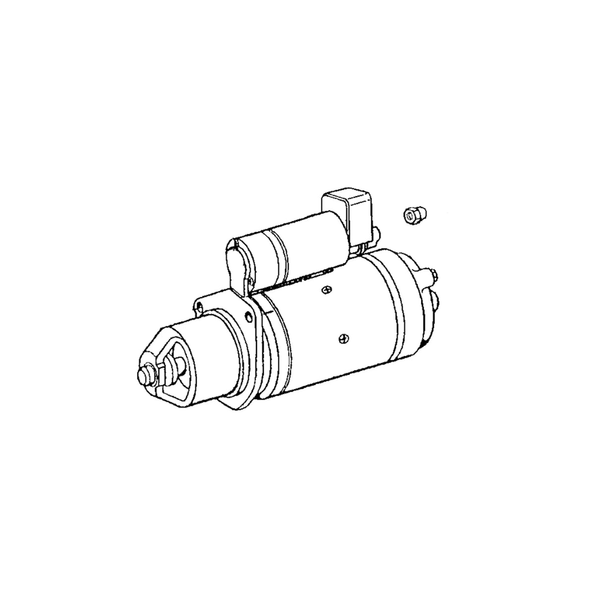 RE507639: Fits John Deere RE507639 Starter Motor, 12 Volts – Genuine OEM