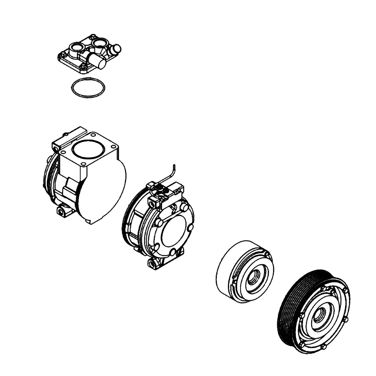 RE52507: John Deere RE52507 Compressor Hardware Kit