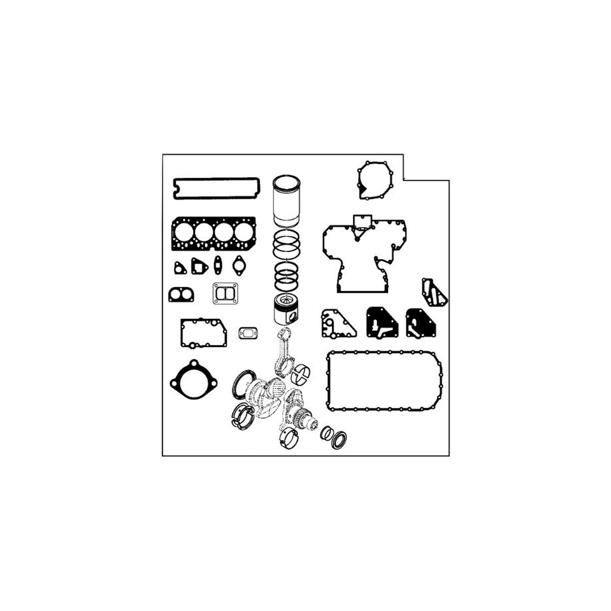 RE527299: Fits John Deere RE527299 Engine Overhaul Kit – Genuine OEM