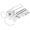 RE535195: Fits John Deere RE535195 Engine Rebuild Gasket Kit – Genuine OEM