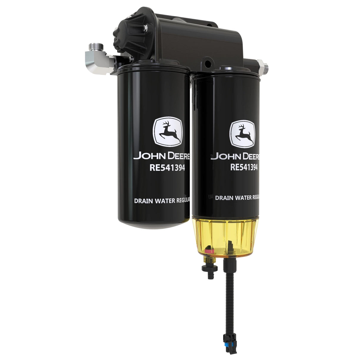 RE541394: Fits John Deere RE541394 Fuel Filter Assembly with Electronic Priming Pump – Genuine OEM