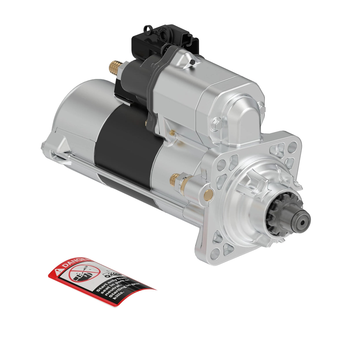 RE549230: Fits John Deere RE549230 Starter Motor Kit, 24 Volt – Genuine OEM