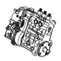 RE557699: Fits John Deere RE557699 Fuel Injection Pump without LDA – Genuine OEM