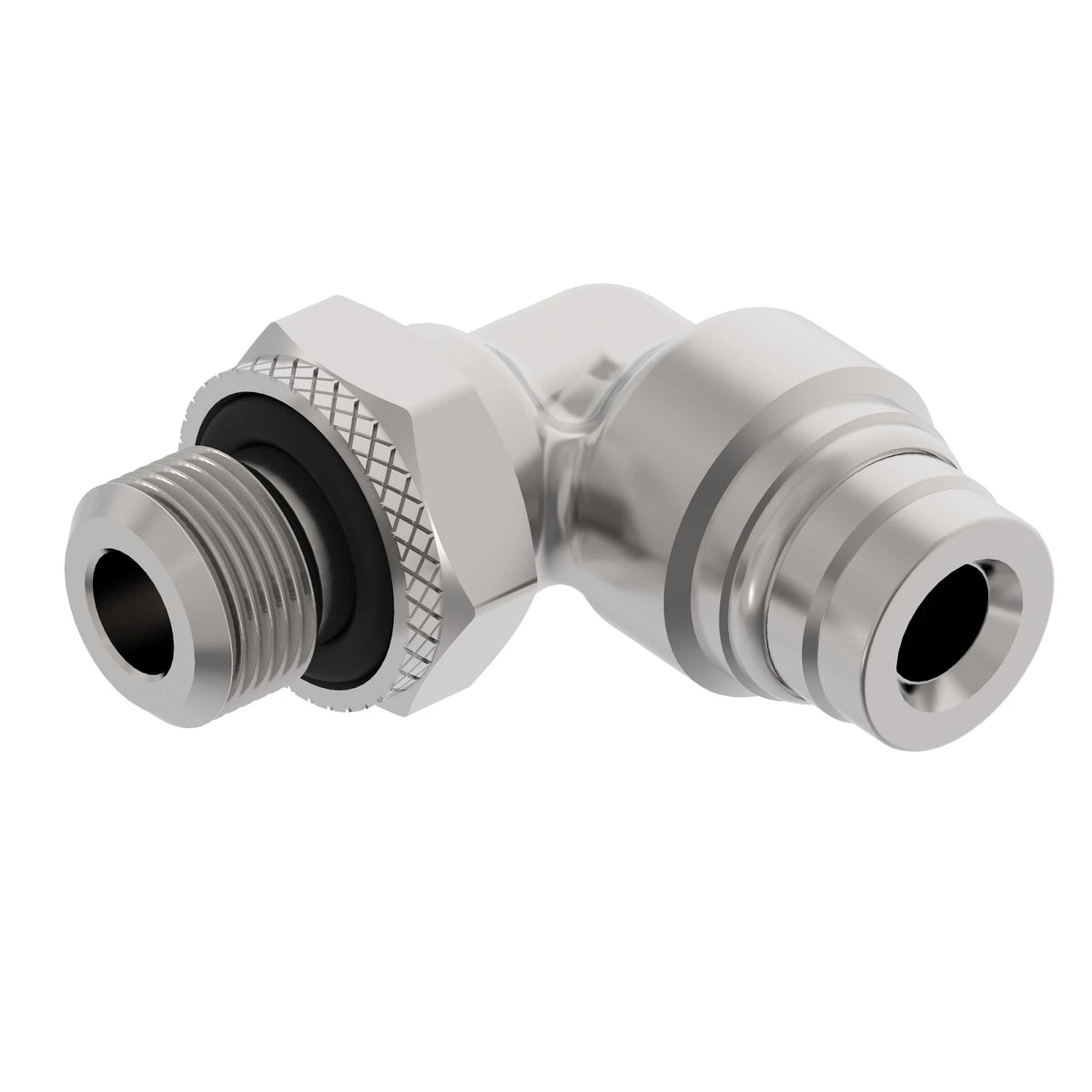 RE573255: Fits John Deere RE573255 90 Degree Threaded Elbow Adapter Fitting – Genuine OEM