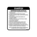 RE574491: Fits John Deere RE574491 Scraper Operation Label, Latvian – Genuine OEM