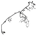 RE576481: Fits John Deere RE576481 AutoTrac™ Chassis Wiring Harness with Front Hitch and Backup Pump – Genuine OEM