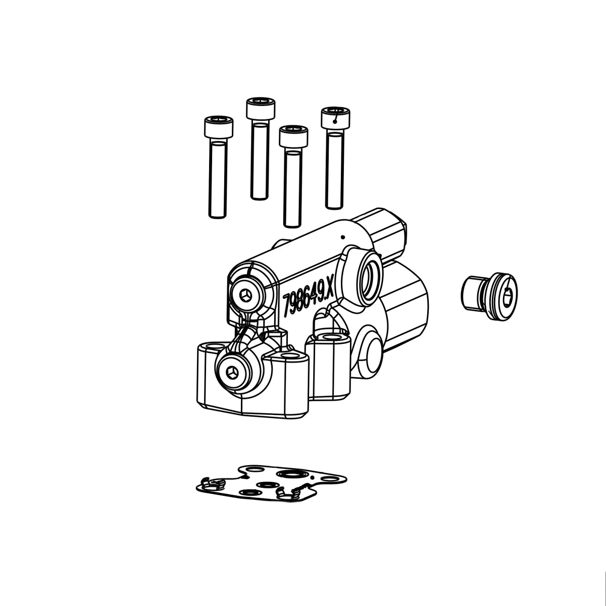 RE576761: Fits John Deere RE576761 Hydraulic Pump/Valve Controller – Genuine OEM