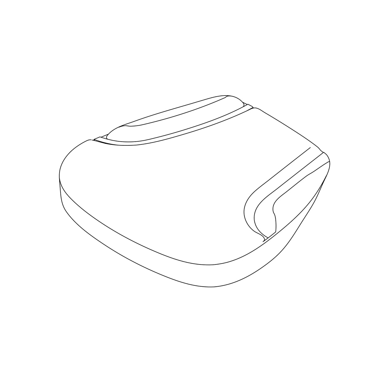 RE579689: Fits John Deere RE579689 Fabric Seat Bottom Cushion – Genuine OEM