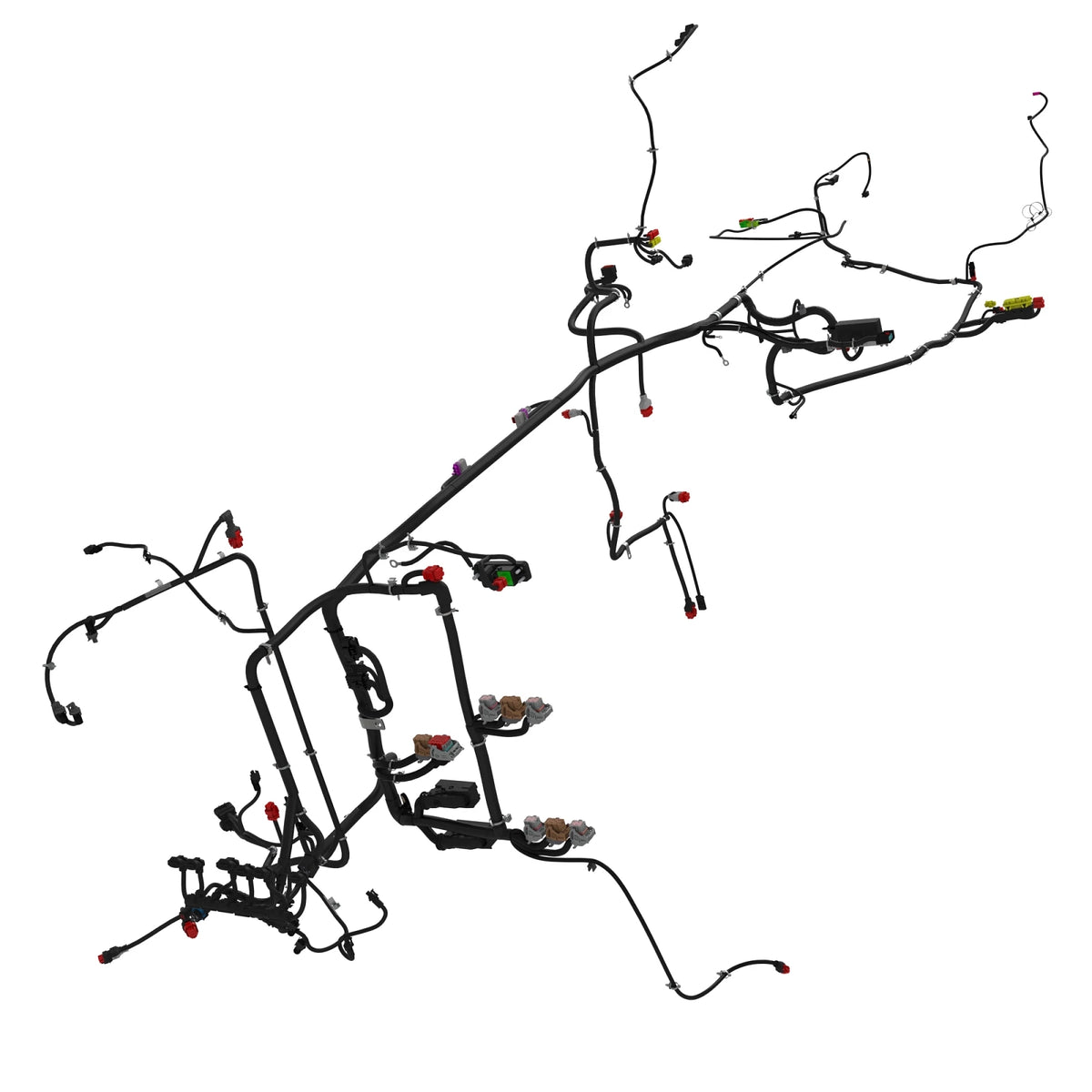 RE581464: Fits John Deere RE581464 Chassis Wiring Harness, Final Tier IV – Genuine OEM