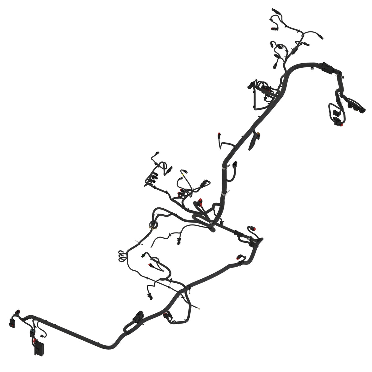 RE585327: Fits John Deere RE585327 Chassis Wiring Harness with AutoTrac™, Backup Pump and Front Hitch – Genuine OEM