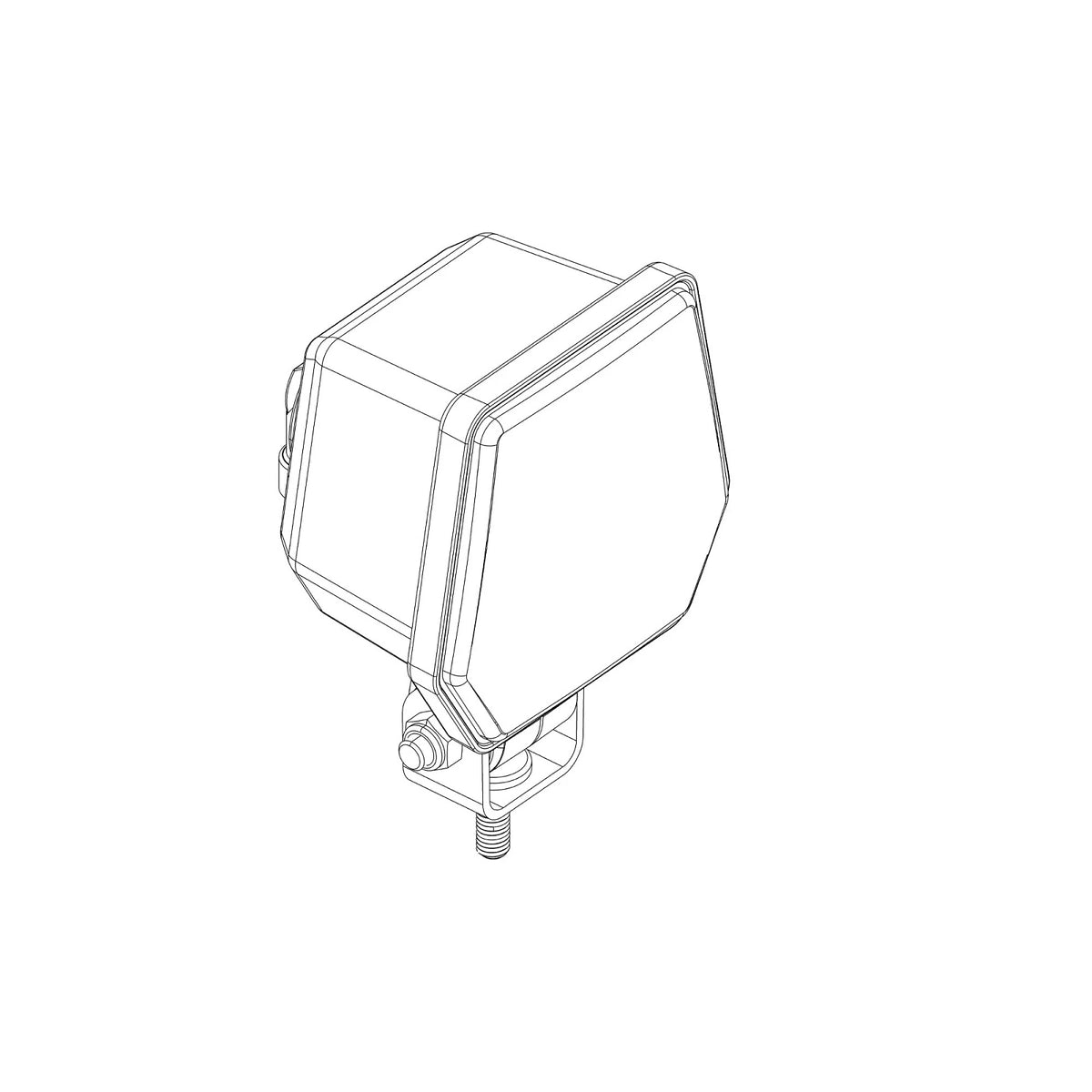 RE593796: Fits John Deere RE593796 Halogen Pedestal Mount Flood Lamp – Genuine OEM