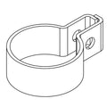 RE62187: Fits John Deere RE62187 Muffler Clamp Assembly – Genuine OEM