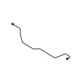 RE73410: Fits John Deere RE73410 RH Brake Lower Oil Line – Genuine OEM