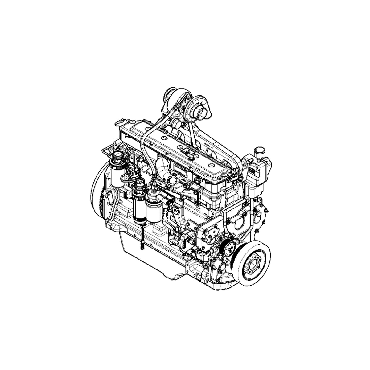 SE501723: Fits John Deere SE501723 REMAN Diesel Engine, 6.8 Liter, Tier 2 – Genuine OEM
