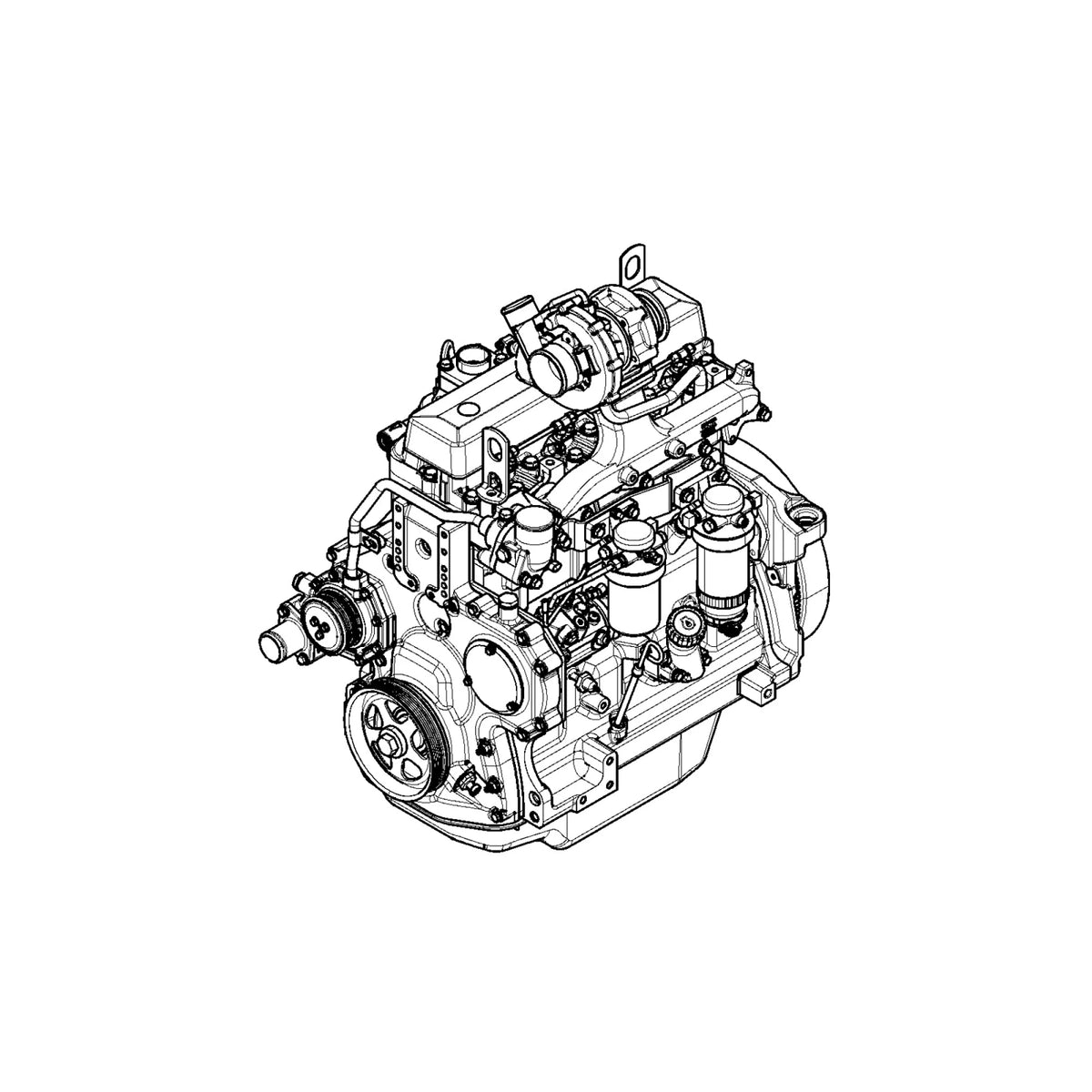 SE501728: Fits John Deere SE501728 REMAN Diesel Engine – Genuine OEM