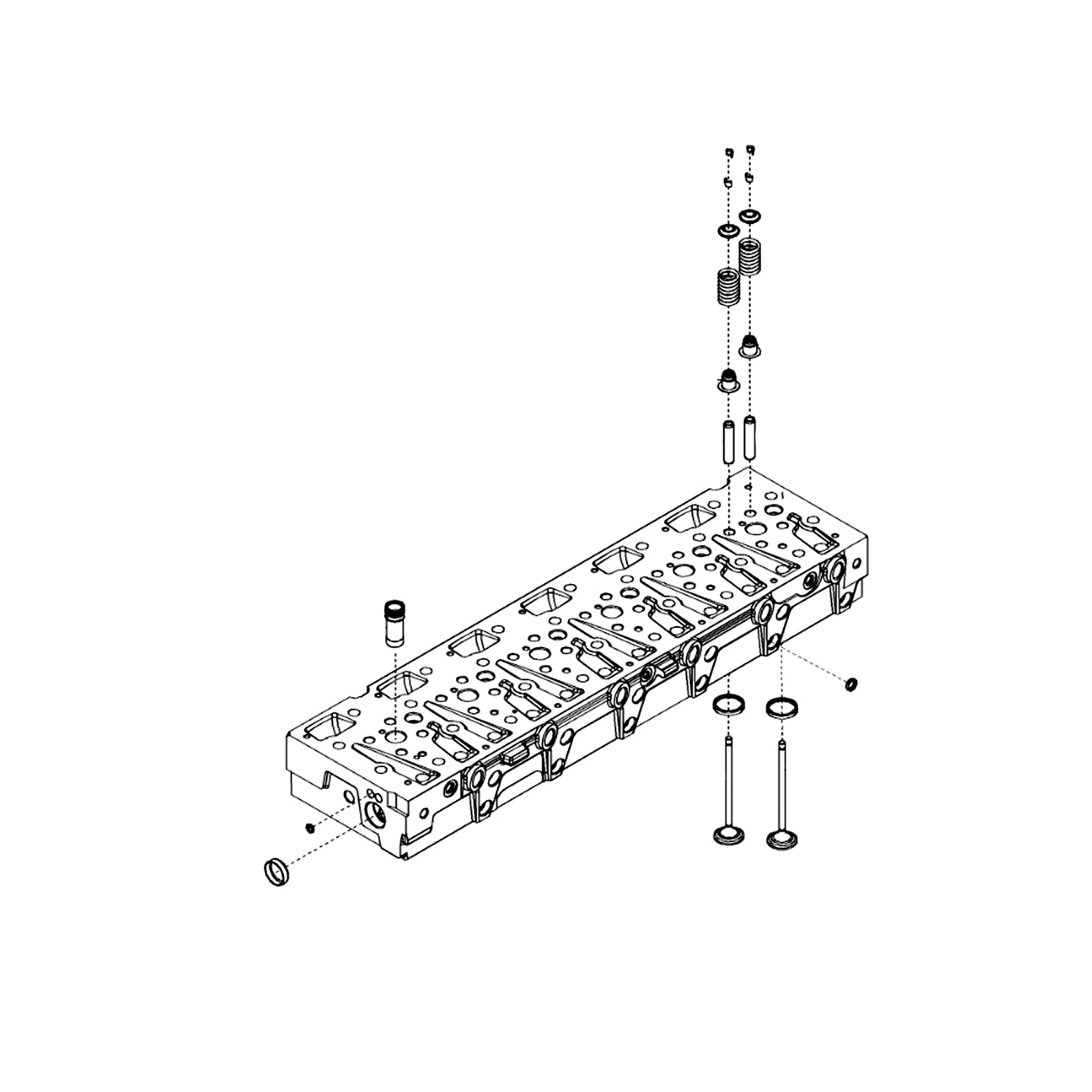 SE501747: Fits John Deere SE501747 REMAN Cylinder Head with Valves, 9.0 Liter – Genuine OEM