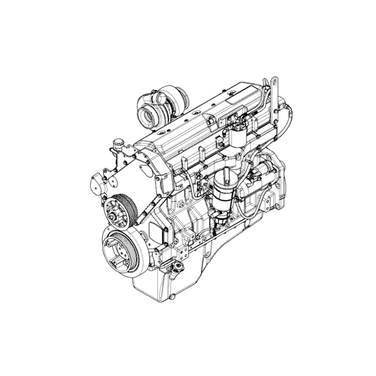 SE501782: Fits John Deere SE501782 REMAN Diesel Engine – Genuine OEM
