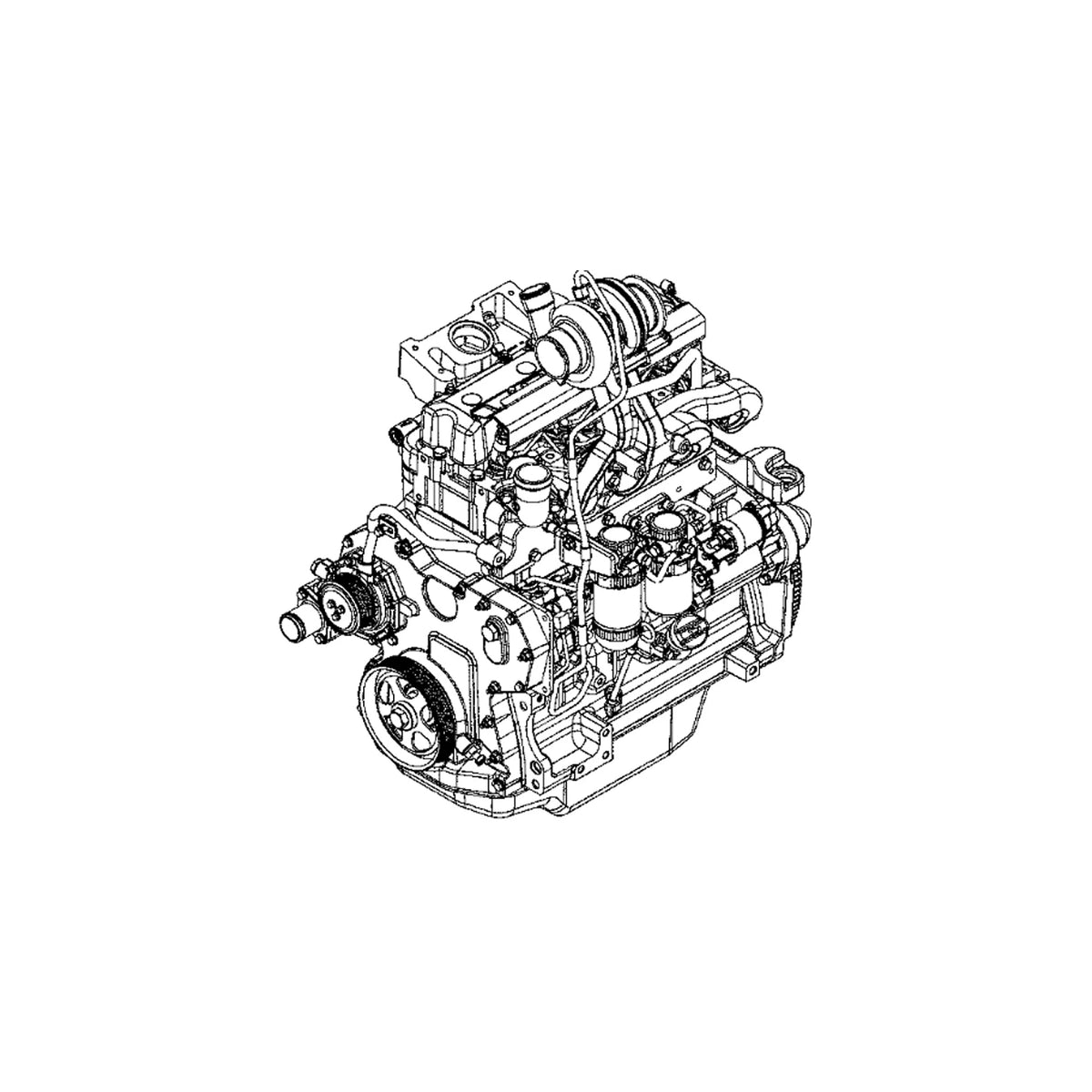 SE502129: Fits John Deere SE502129 REMAN Diesel Engine, 4.5 Liter, Tier 3 – Genuine OEM