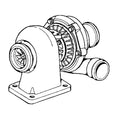 SE502472: Fits John Deere SE502472 REMAN Turbocharger – Genuine OEM