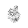 SE502784: Fits John Deere SE502784 REMAN Diesel Engine Assembly – Genuine OEM