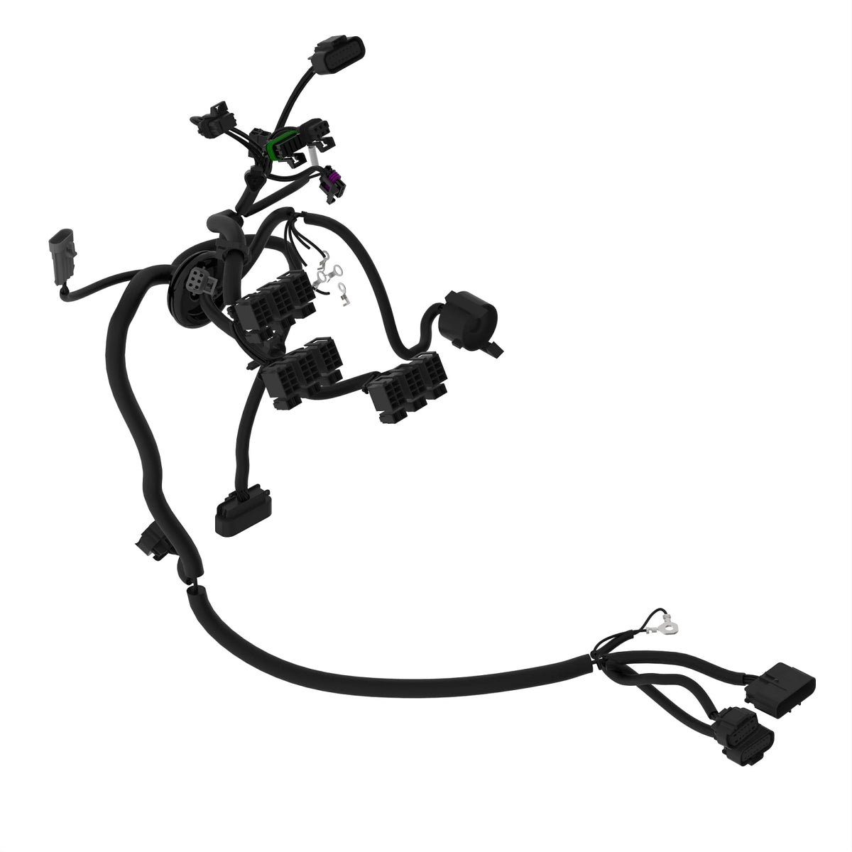 SJ18521: Fits John Deere SJ18521 Front Control Cab Wiring Harness – Genuine OEM
