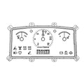 SJ22550: Fits John Deere SJ22550 Instrument Cluster – Genuine OEM