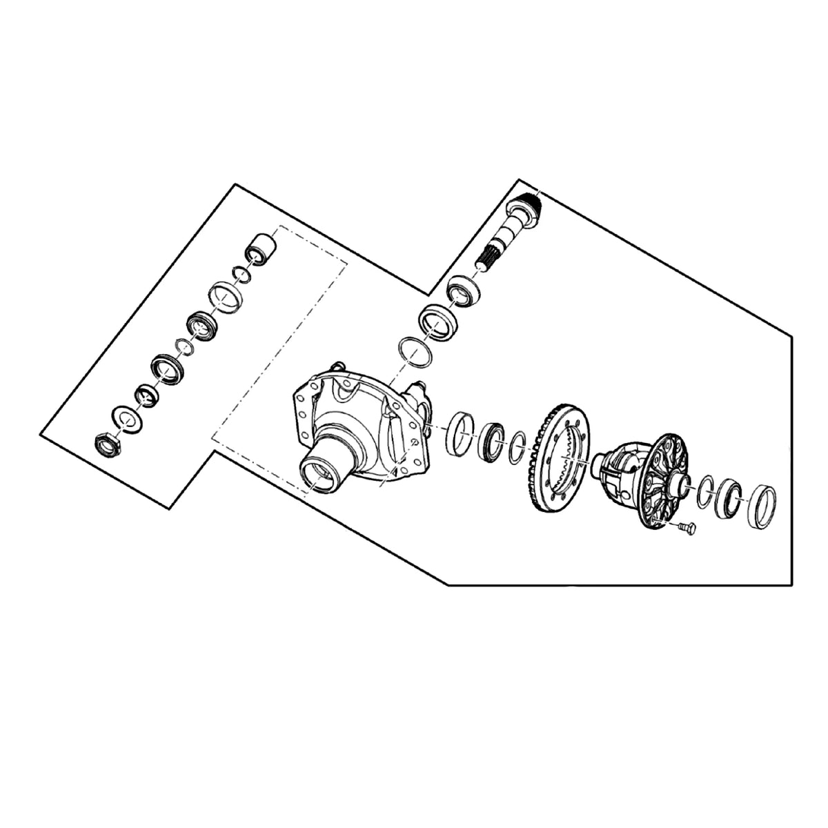 SJ23837: Fits John Deere SJ23837 Mechanical Front Wheel Drive (MFWD) Differential Kit – Genuine OEM