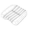 SJ29370: Fits John Deere SJ29370 Operator Bottom Seat Cushion – Genuine OEM