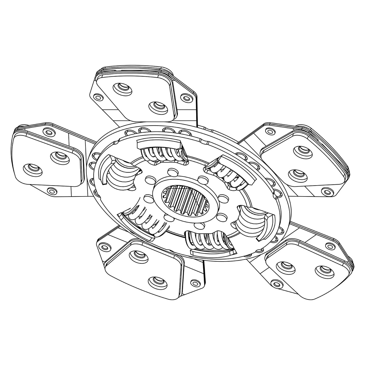 SJ36935: Fits John Deere SJ36935 Dual Clutch Disk – Genuine OEM