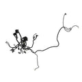 SJ40746: Fits John Deere SJ40746 Front Dual Clutch Wiring Harness – Genuine OEM