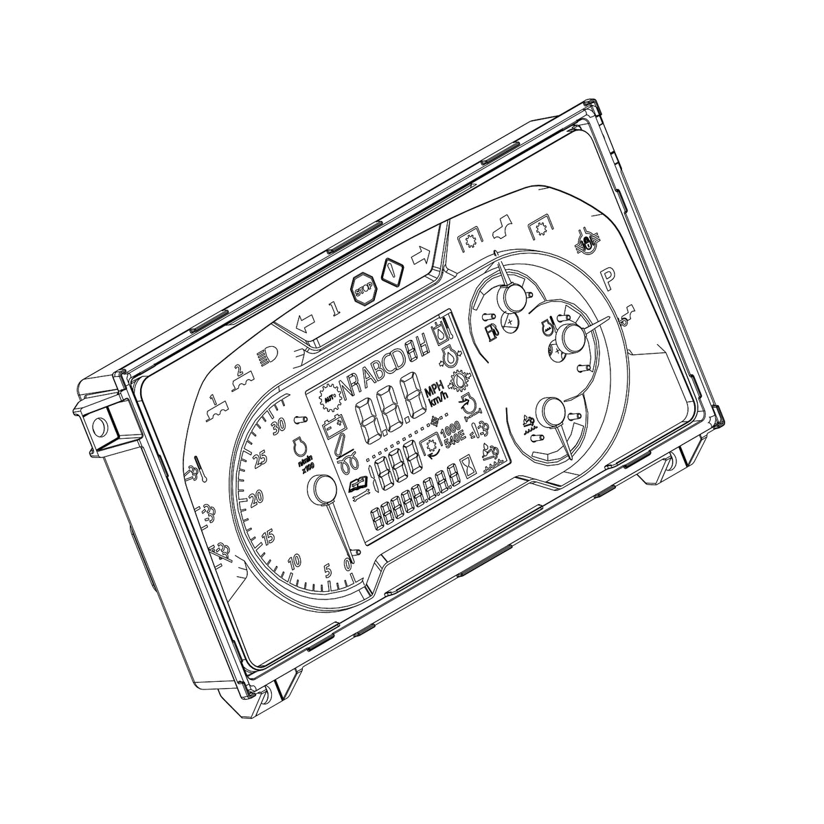 SJ41616: Fits John Deere SJ41616 Instrument Cluster Display Module – Genuine OEM