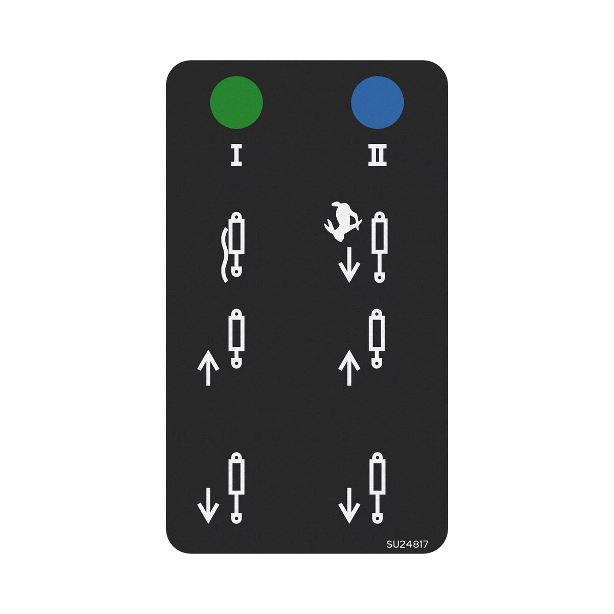 SU24817: Fits John Deere SU24817 SCV Shifter Lever Label – Genuine OEM