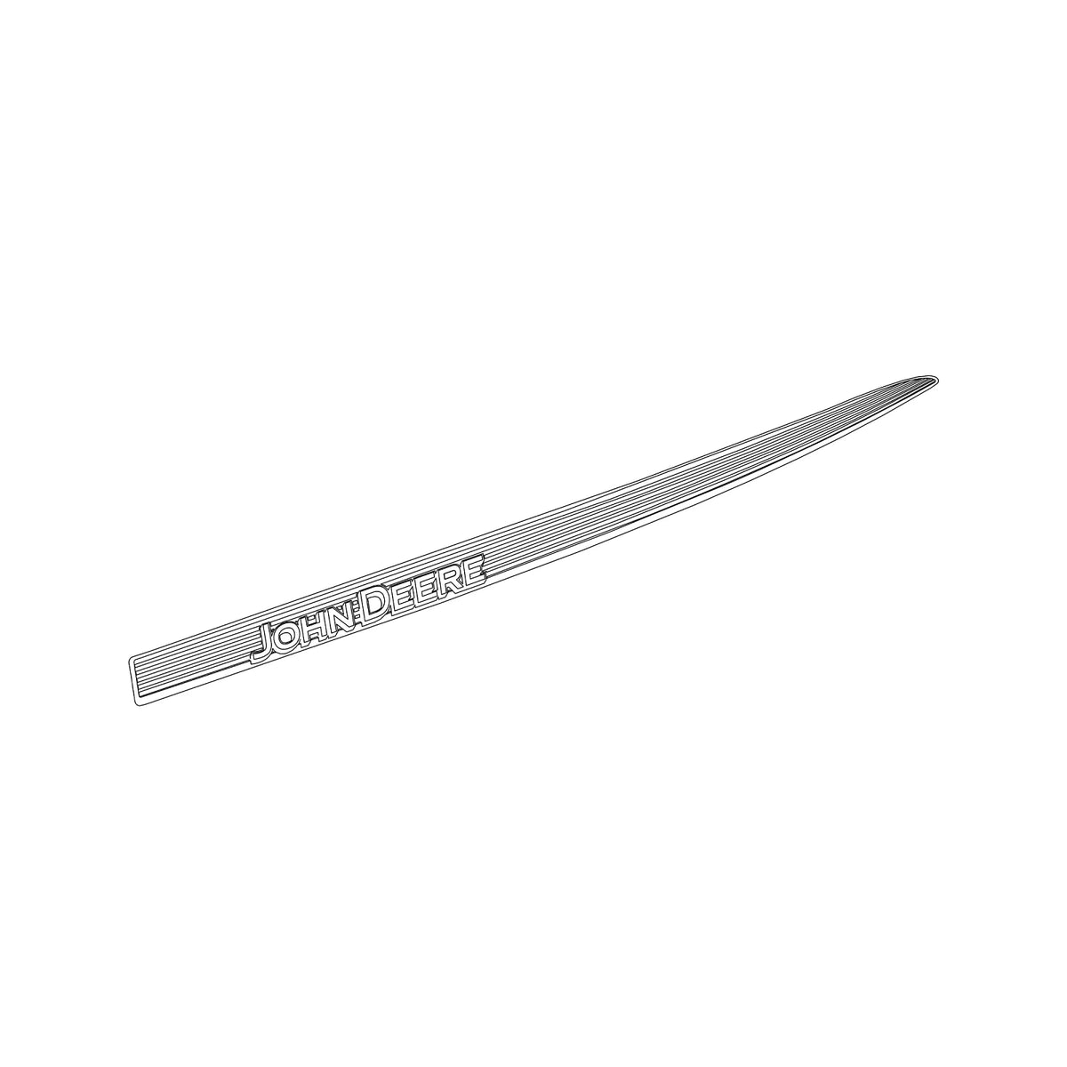 SU27144: Fits John Deere SU27144 Label, Hood Right Side – Genuine OEM