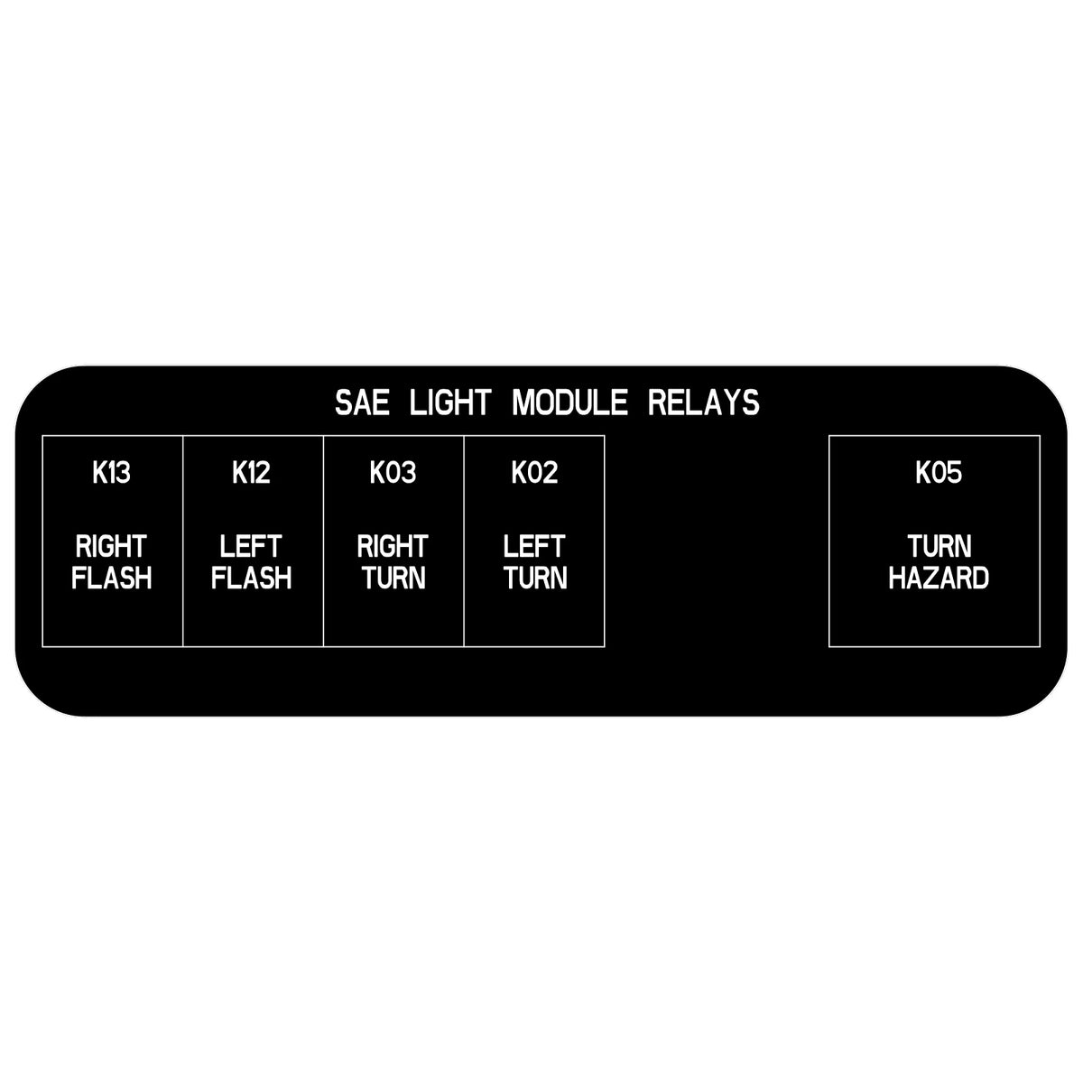 SU28021: Fits John Deere SU28021 Light Module Relays Label – Genuine OEM