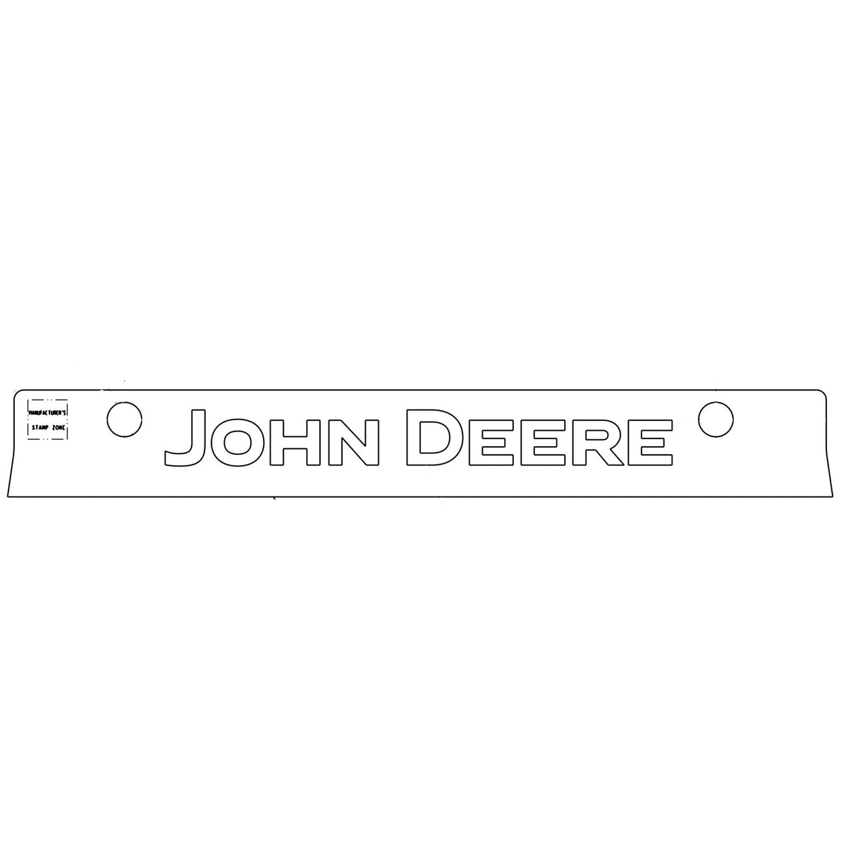 SU45348: Fits John Deere SU45348 Rear Window Label – Genuine OEM