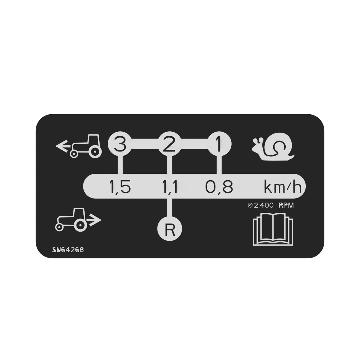 SU64268: Fits John Deere SU64268 Label – Genuine OEM