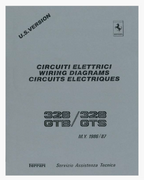 1986-1987 Fits Ferrari 328 GTB / 328 GTS U.S Spec Electrical Wiring Schematics