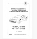 1988 Fits Ferrari 328 GTB / 328 GTS U.S Spec Electrical Wiring Schematics