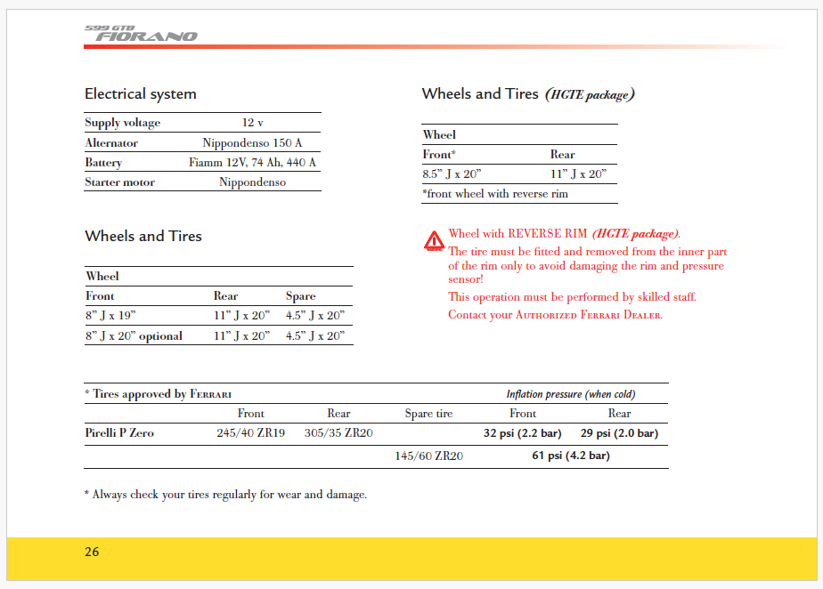 2010 Fits Ferrari 599 GTB Fiorano U.S.A. Spec Owners Manual Handbook