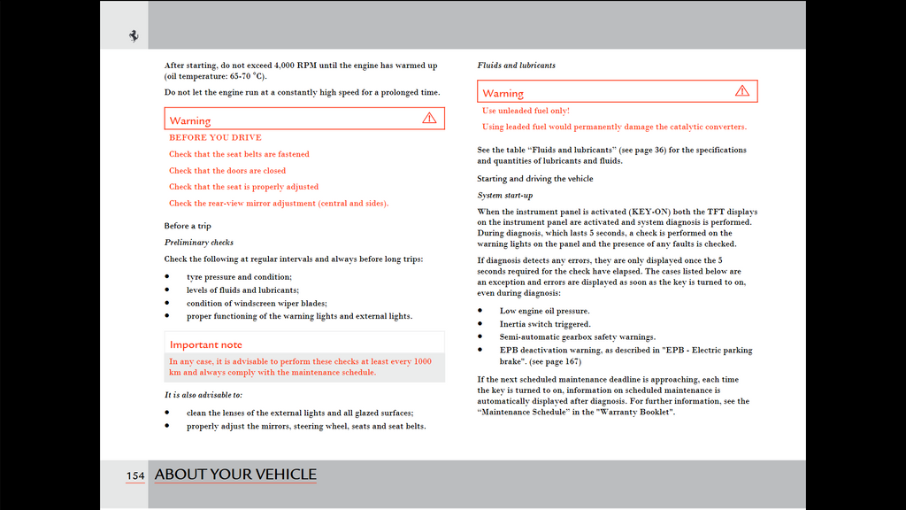 Fits Ferrari F8 Spider European Spec Owners Manual Handbook