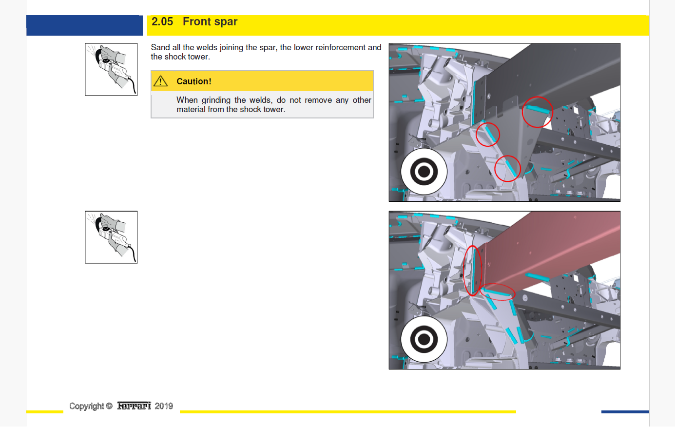 Fits 2019-2023 Ferrari F8 Body / Chassis Aluminium Repair Workshop Manual