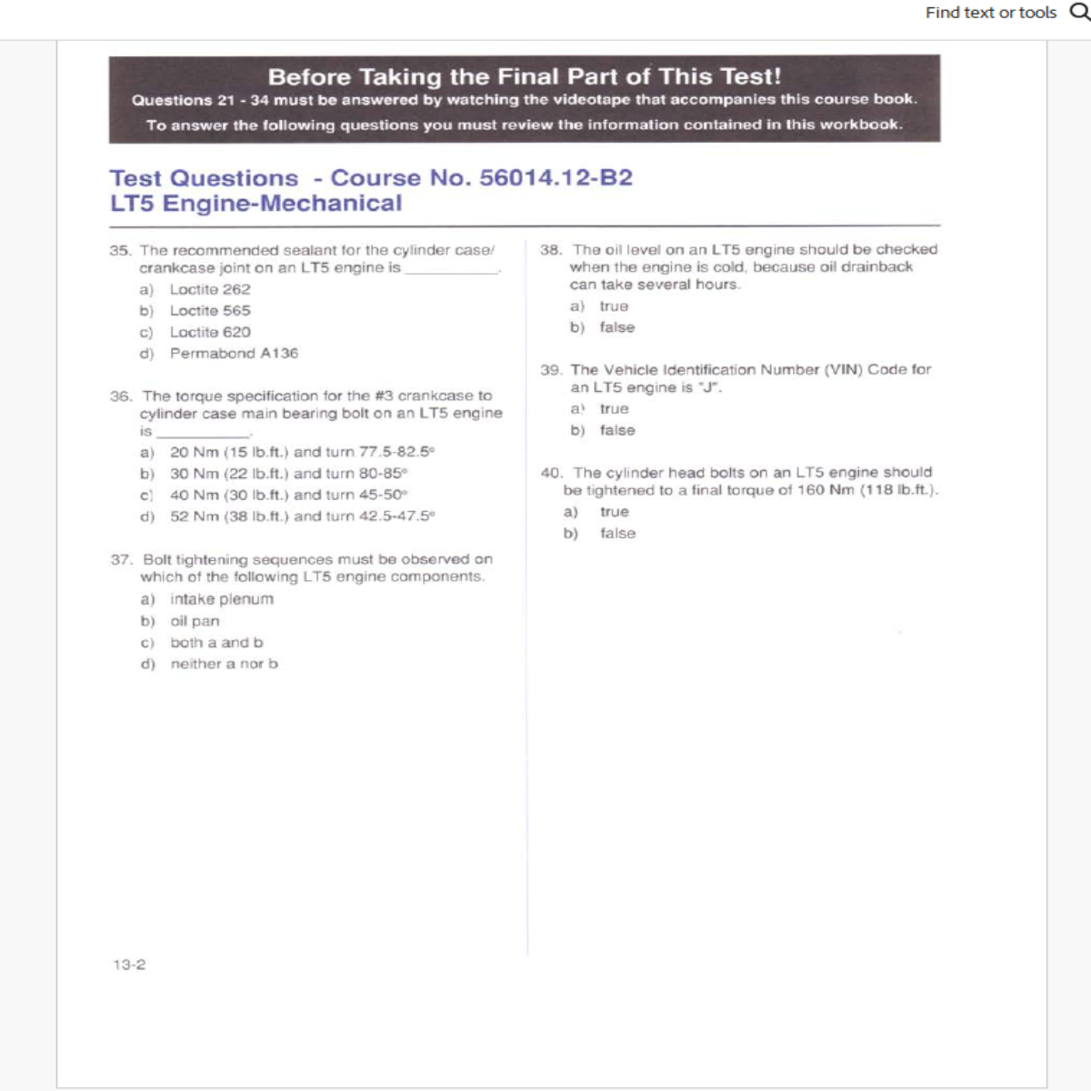 1990 Corvette LT5 Technical Documentation Manual Set