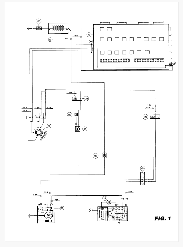1986-1987 Fits Ferrari 328 GTB / 328 GTS U.S Spec Electrical Wiring Schematics