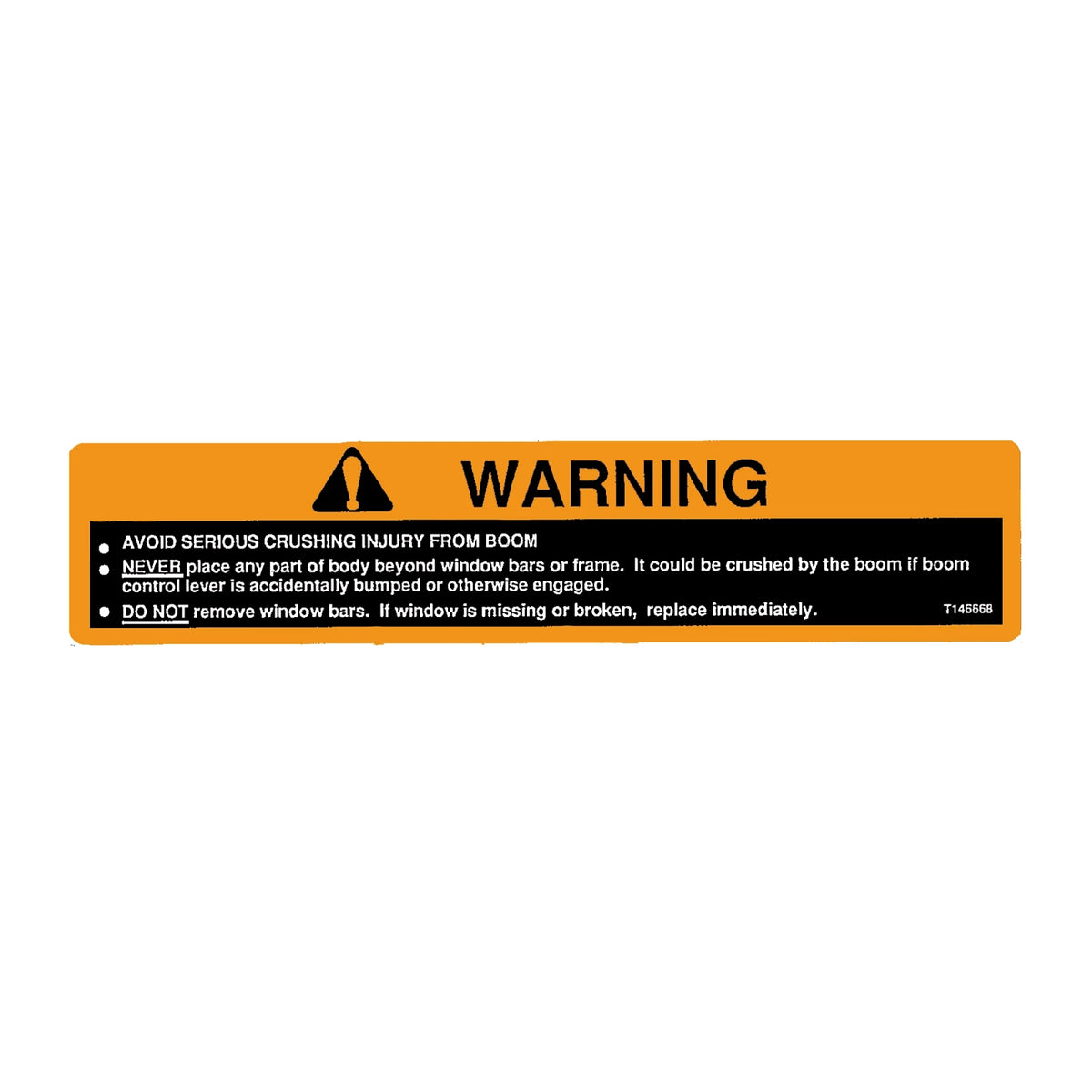 T146668: Fits John Deere T146668 Avoid Crushing Safety Label – Genuine OEM
