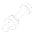 TA24019: Fits John Deere TA24019 Yoke Link End – Genuine OEM