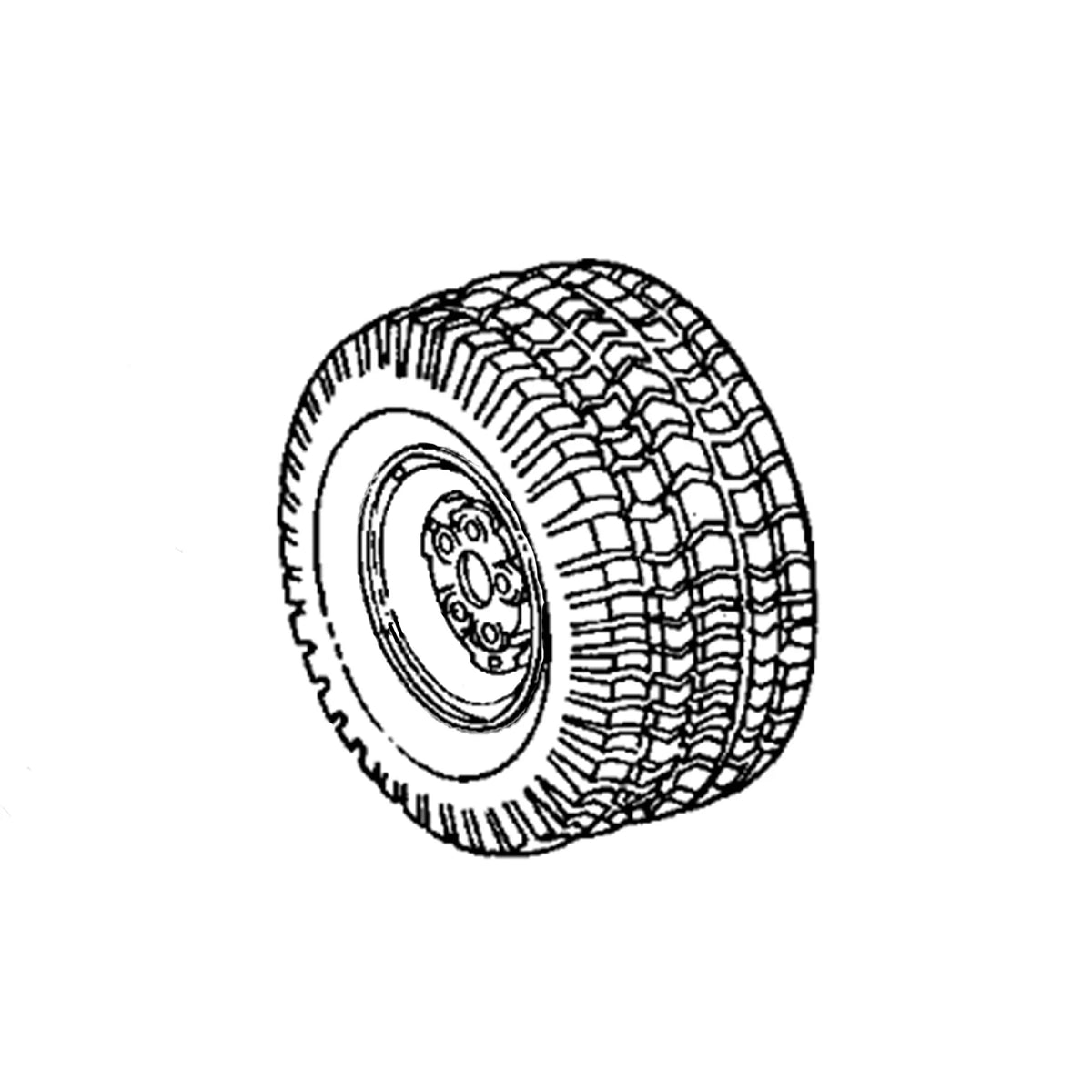 TCU13024: Fits John Deere TCU13024 Tire, 23 X 10.5-12 4-PLY – Genuine OEM