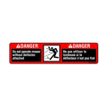 TCU25458: Fits John Deere TCU25458 Safety Sign, Deck Deflector Warning – Genuine OEM