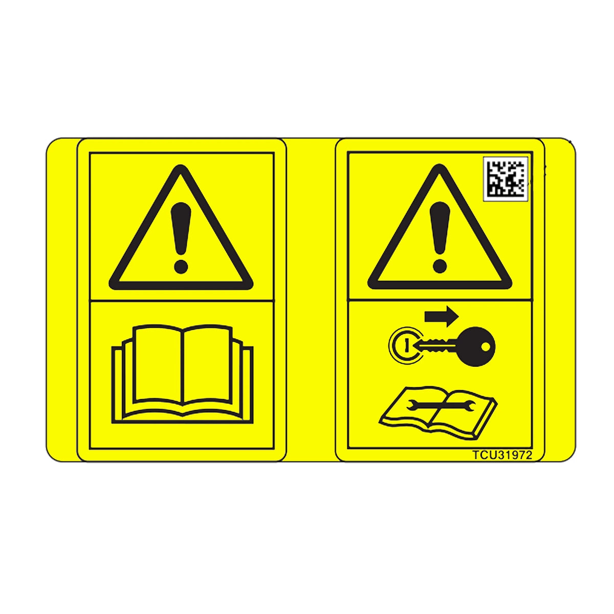 TCU31972: Fits John Deere TCU31972 Safety Sign – Genuine OEM